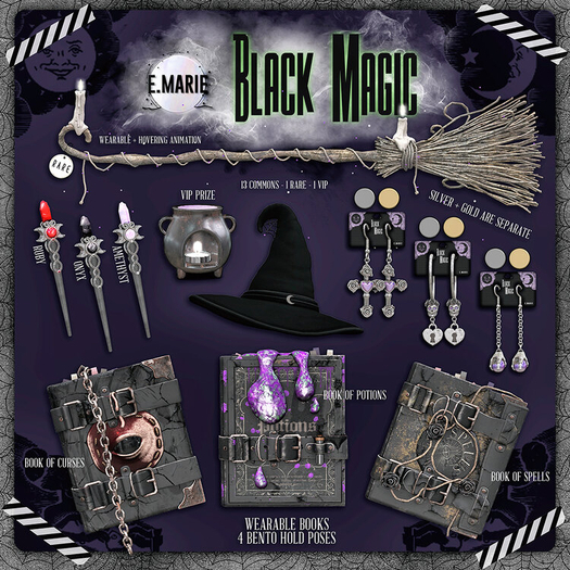 e.marie // Black Magic Gacha - Broom RARE