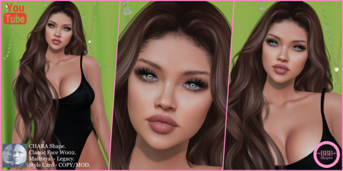 ~BBB~ CHARA Shape - GENUS - Classic Face W002 v2