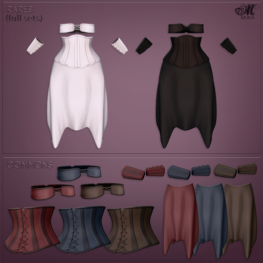 *MUKA* Minx Black Set M [box] RARE