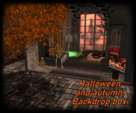 Halloween and Autumn 1 backdrop box  Only copy with pose..