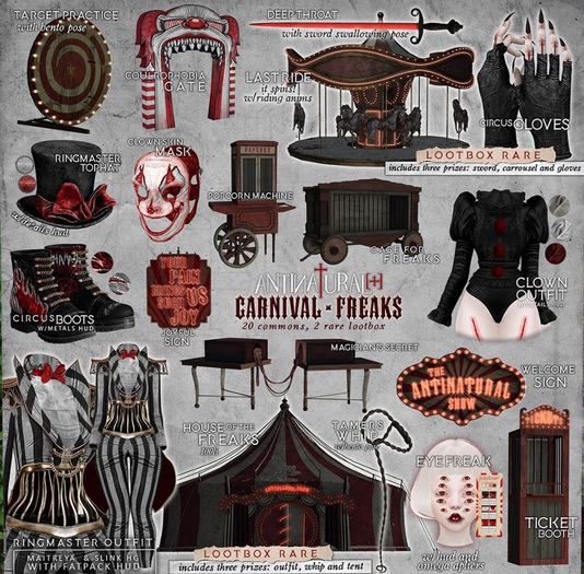 ANTINATURAL[+] Carnival Freaks / Circus Boots / M / WHITE