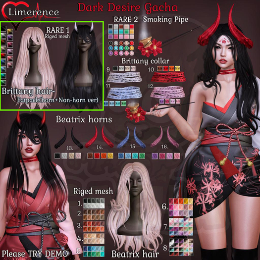#17{Limerence} Brittany hair RARE