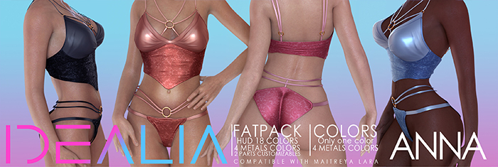 < IDEALIA > ANNA Lingerie (Maitreya) WHITE