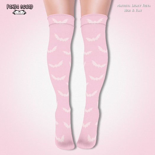 *PS* Panda Squad - Batty Socks Pink
