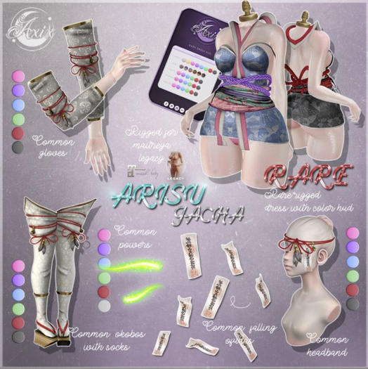 ::Axix:: Arisu Gatcha Powers [Blue] *Boxed*