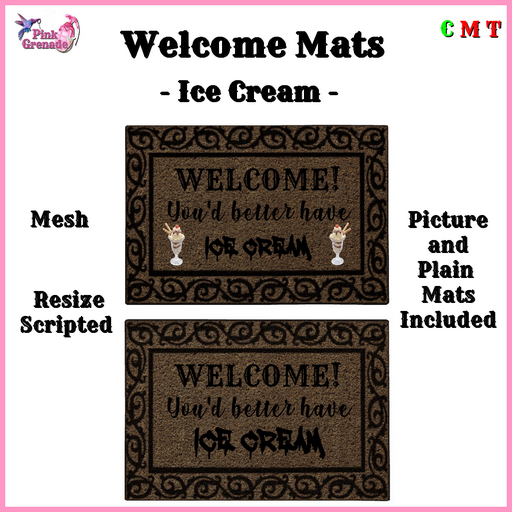 .:{Pink Grenade}:. Welcome Mat - Ice Cream  (add)
