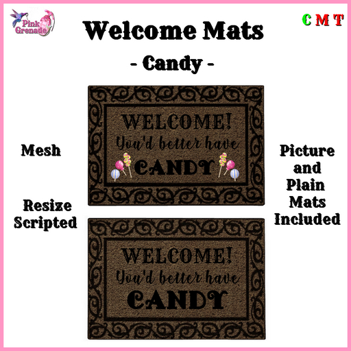.:{Pink Grenade}:. Welcome Mat - Candy  (add)