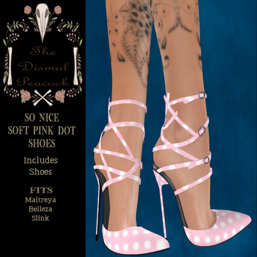 ::DP:: So Nice Soft Pink Dot Shoes