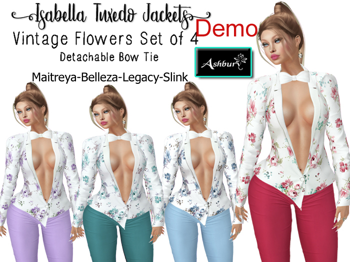 [ASHBURY] ISABELLA JACKET-DEMOS VINTAGE FLOWERS
