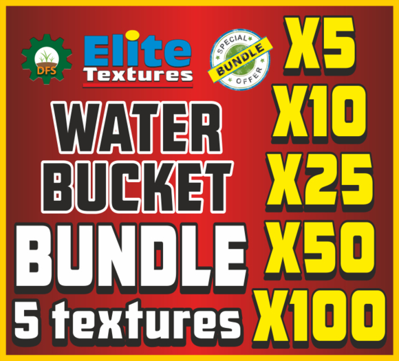 BUNDLE WATER BUCKET (5 Textiures)