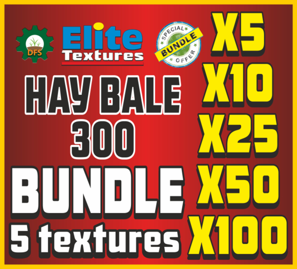 BUNDLE HAY BALE 300 (5 Textiures)