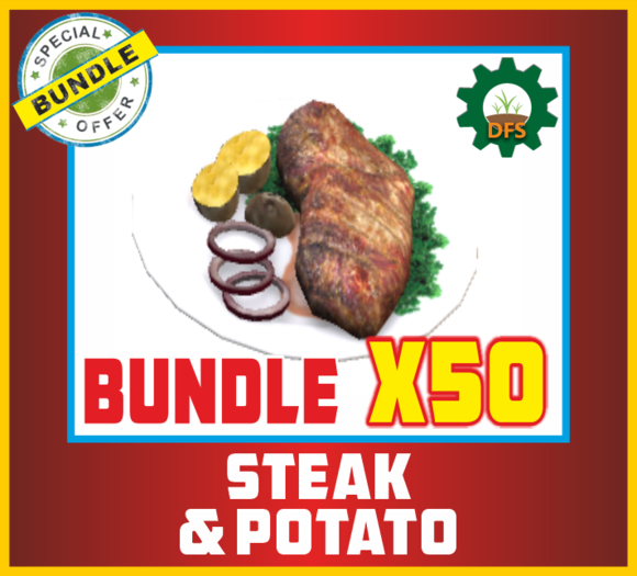 BUNDLE STEAK AND POTATO x50 (texture)