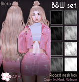 [^.^Ayashi^.^] Rioko hair-B&W set