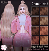 [^.^Ayashi^.^] Rioko hair-Brown set