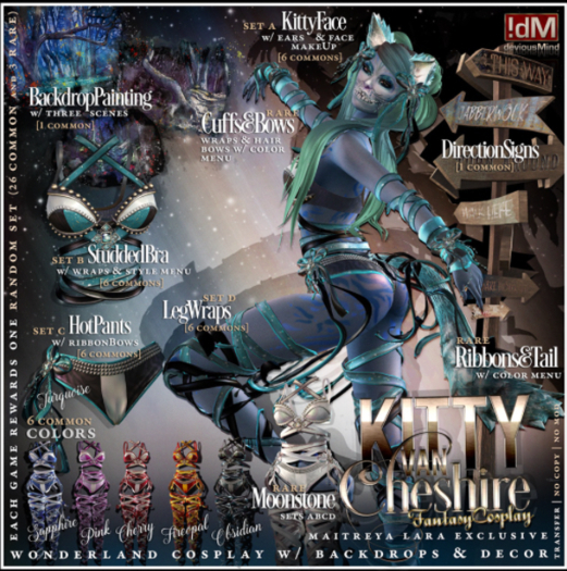 !dM Cheshire **PINK** KittyFace (BOX #2A LARA)