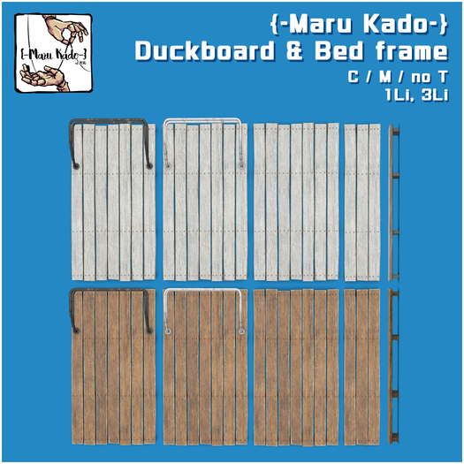 {-Maru Kado-} Duckboard and Bed frame