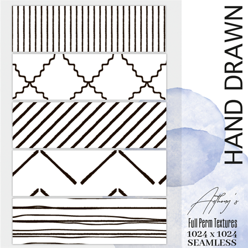 Anthony's Full Perm Textures -Seamless Hand Drawn