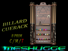 [GG] Billard CueRack 8li  Boxed