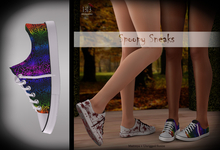 (*<*) 1313 Canvas Sneakers - Webs Rainbow