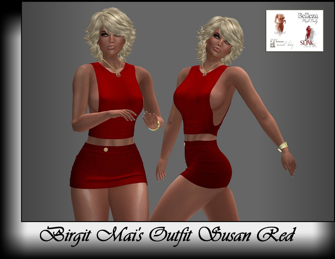 Birgit Mai's Outfit Susan with Jewelry Red