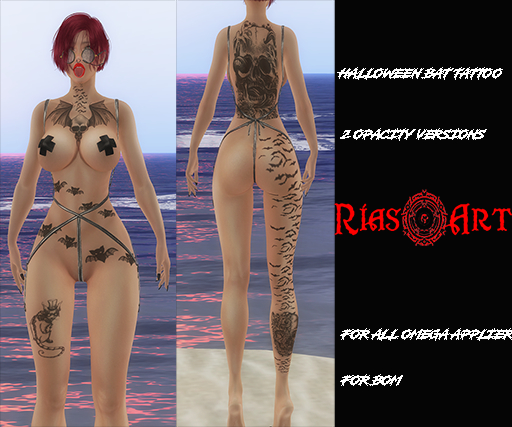 [RiasArt] -HALLOWEEN BAT TATTOO-BOM/OMEGA SYSTEM