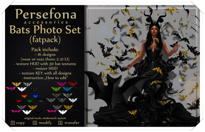 Persefona Bats Photo Set (fatpack)