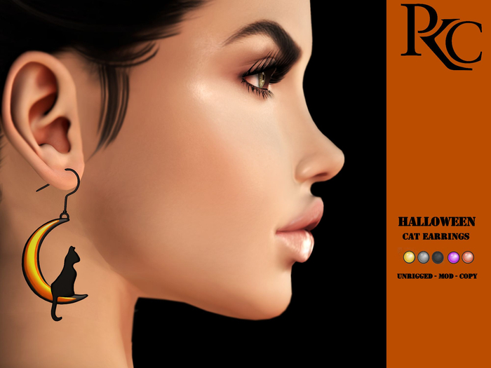*PKC* Halloween Cat Earrings