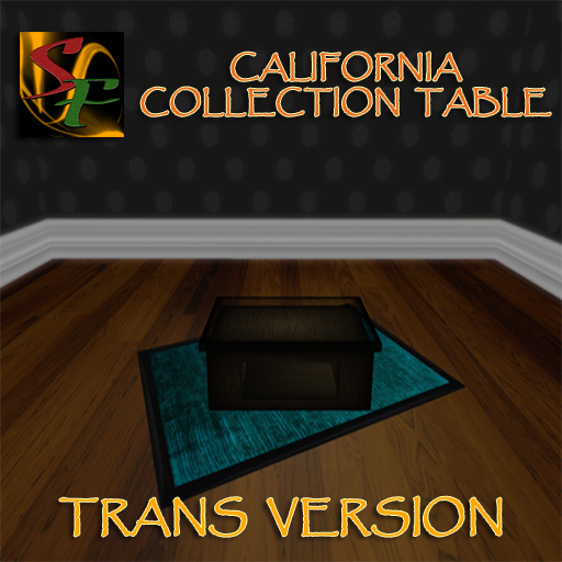 90% Off Throwback Sale - Scott's Fabrications California Collection Wood & Glass Table - TRANS Version