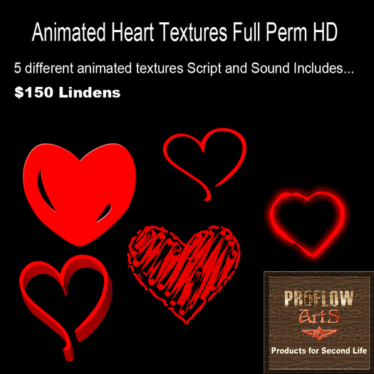 Animated Heart Textures FULL PERM