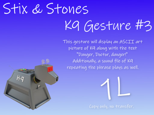 ~S&S~ K9 Gesture #3 (boxed)