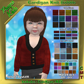Peeps Kids Cardigan Knit Bobble