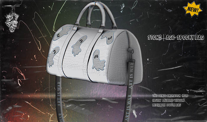 Stone Age Spooky Bag -White-