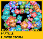 PARTICLE  FLOWER STORM#