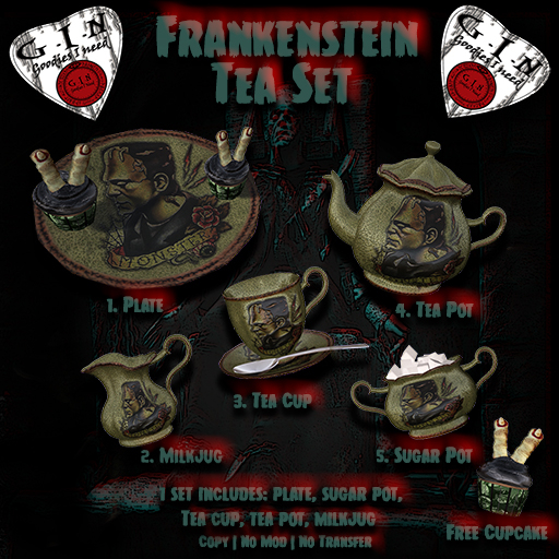 G.I.N - Frankenstein - Teaset  *Rez or Add*