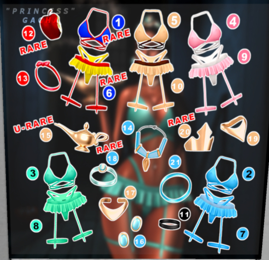 HAVOC - "Princess"  Necklace #17- COMMON