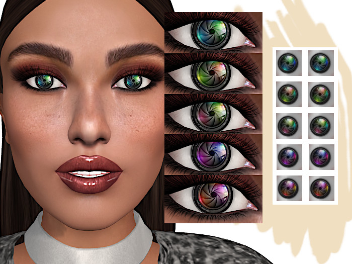 ~Ruby~ Eyes 6 - camera lens - CATWA GENUS BOM