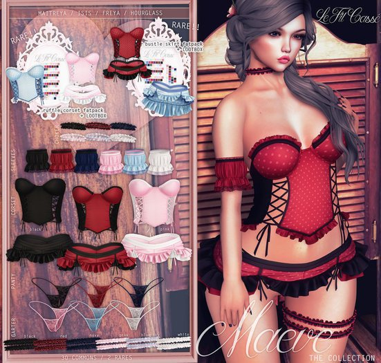 {le fil casse} Maeve Collection Mini Skirt Maitreya Red