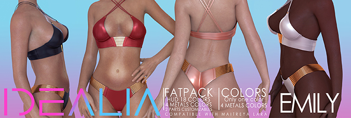 < IDEALIA > EMILY Lingerie (Maitreya) ROSE