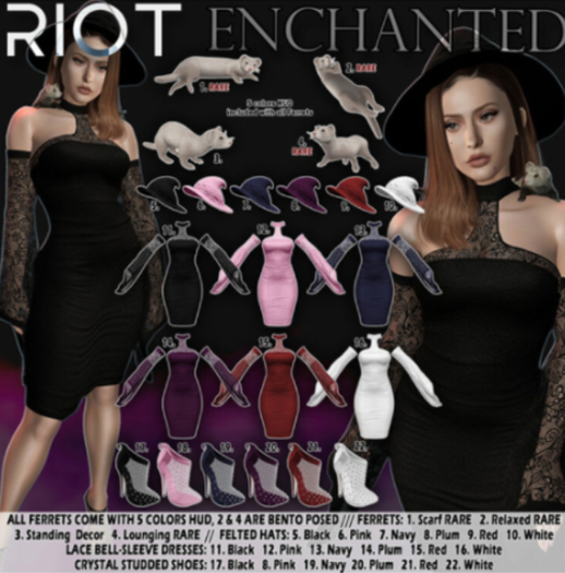 04. RIOT / Enchanted Ferret - Lounging Companion RARE