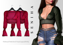 Seniha. Sabrina Top // Dark Pink