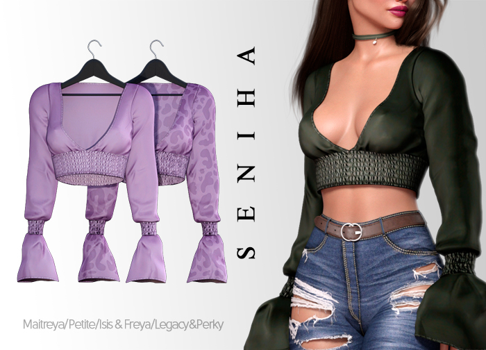 Seniha. Sabrina Top // Violet