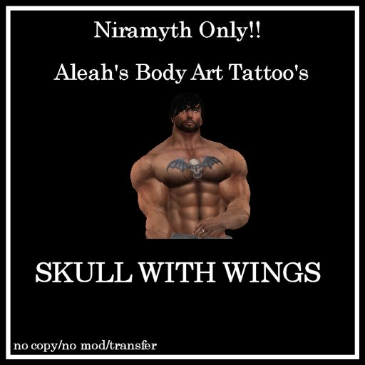 SKULL WITH WINGS CHEST