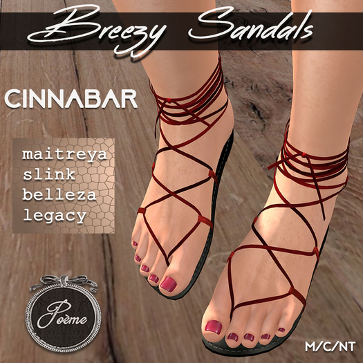 {Poeme} Cinnabar Breezy Sandals