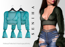 Seniha. Sabrina Top // Teal