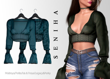Seniha. Sabrina Top // Aqua