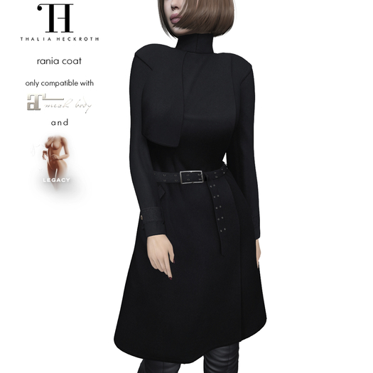 Thalia Heckroth - Rania coat BLACK