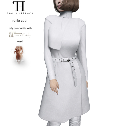 Thalia Heckroth - Rania coat WHITE