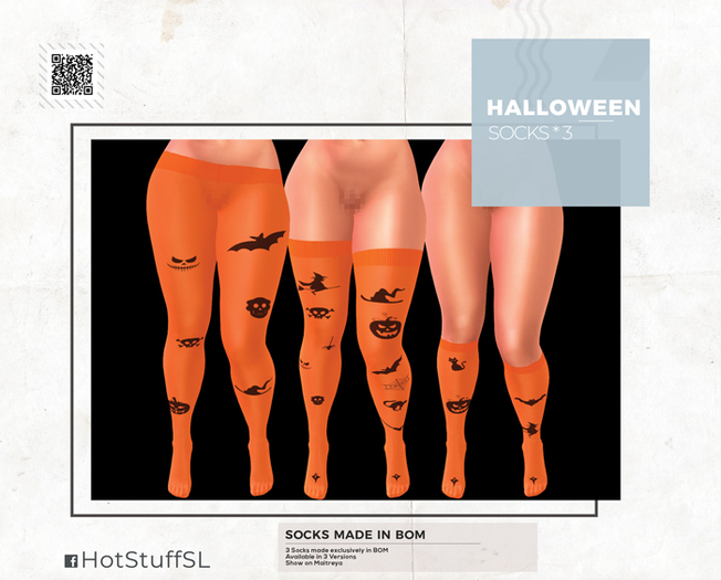 .HS. Pack*3 Stocking Halloween V1
