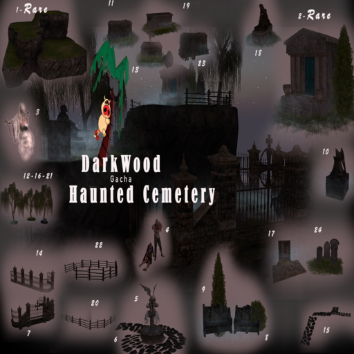 02-Darkwood-Haunted Cemetery Gachas-Cemetery Chapel-Rare