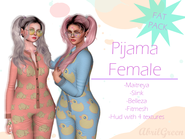 Pj's Female Fat pack **Abril**